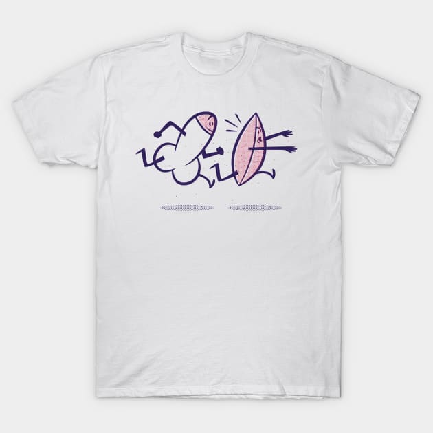 penis against vagina T-Shirt by Sauher